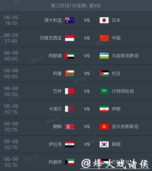 2026世界杯外围赛程及积分榜实时更新 2026世界杯外围赛程及积分榜实时更新